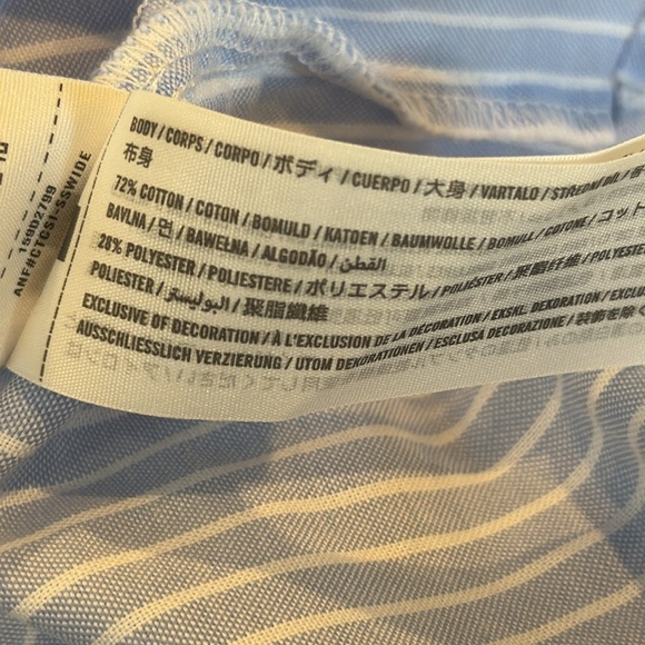 Abercrombie & Fitch Relaxed Mini Shirt Dress Size Medium - Picture 6 of 13